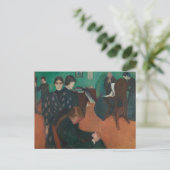 Edvard Munch - Tod im Sickroom Postkarte (Stehend Vorderseite)