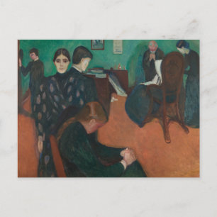 Edvard Munch - Tod im Sickroom Postkarte