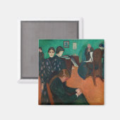 Edvard Munch - Tod im Sickroom v1 Magnet (Vorderseite/Rückseite)