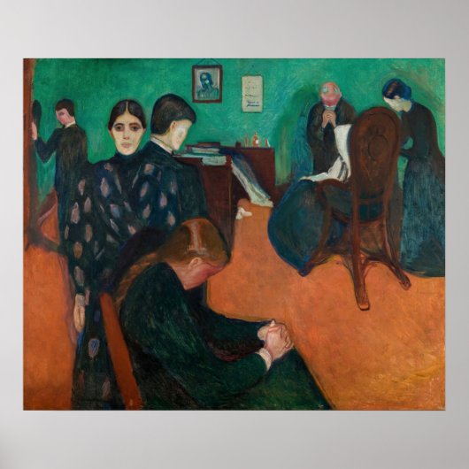 Edvard Munch - Tod im Sickroom v1 Poster (Vorne)