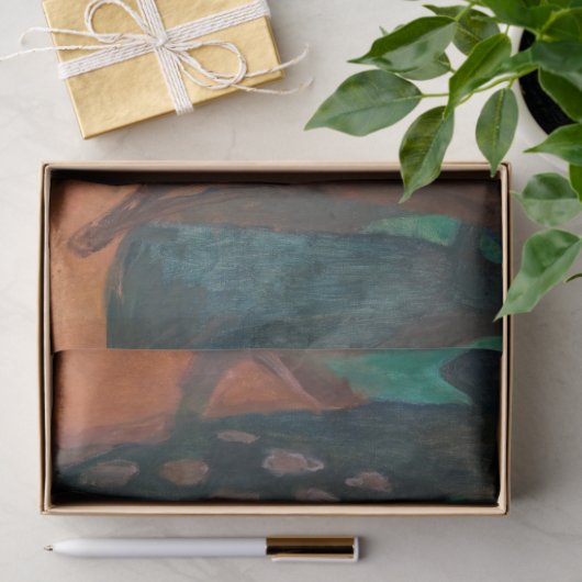 Edvard Munch - Tod im Sickroom v1 Seidenpapier (Geschenk)