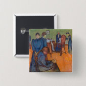 Edvard Munch - Tod im Sickroom v2 Button (Vorne & Hinten)