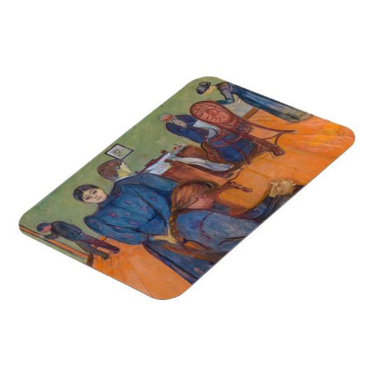 Edvard Munch - Tod im Sickroom v2 Magnet (Linke Seite)