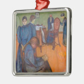 Edvard Munch - Tod im Sickroom v2 Ornament Aus Metall (Links)