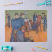 Edvard Munch - Tod im Sickroom v2 Seidenpapier (Basteln)