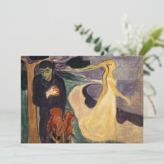Edvard Munch - Trennung Dankeskarte (Stehend Vorderseite)