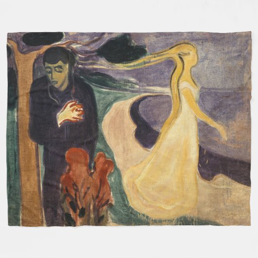 Edvard Munch - Trennung Fleecedecke (Vorderseite (Horizontal))