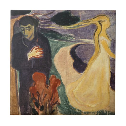 Edvard Munch - Trennung Fliese (Vorderseite)