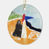 Edvard Munch Two Women on Shore Keramikornament (Links)