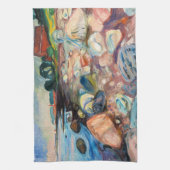 Edvard Munch - Ufer mit rotem Haus Geschirrtuch (Vertikal)
