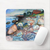 Edvard Munch Ufer mit rotem Haus Mousepad (Mit Mouse)