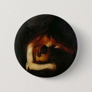 Edvard Munch - Vampir Button