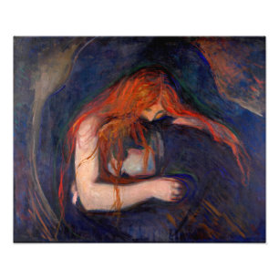 Edvard Munch - Vampir / Liebe und Schmerz Fotodruck