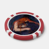 Edvard Munch - Vampir / Liebe und Schmerz Pokerchips (Einzeln)
