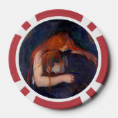 Edvard Munch - Vampir / Liebe und Schmerz Pokerchips (Rückseite)