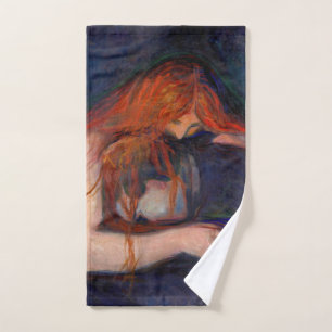 Edvard Munch - Vampire / Liebe und Schmerz Badhandtuch Set