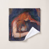 Edvard Munch - Vampire / Liebe und Schmerz Badhandtuch Set (Waschlappen)