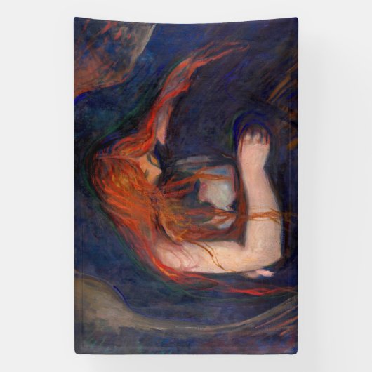 Edvard Munch - Vampire / Liebe und Schmerz Banner (Vertikal)