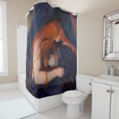 Edvard Munch - Vampire / Liebe und Schmerz Duschvorhang (Beispiel)