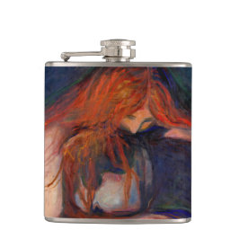 Edvard Munch - Vampire / Liebe und Schmerz Flachmann