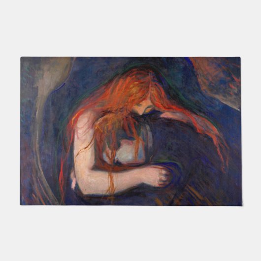 Edvard Munch - Vampire / Liebe und Schmerz Fußmatte (Vorderseite)