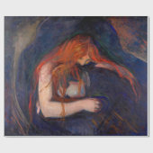 Edvard Munch - Vampire / Liebe und Schmerz Geschenkpapier (Flach)
