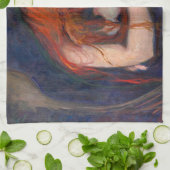 Edvard Munch - Vampire / Liebe und Schmerz Geschirrtuch (Gefaltet)