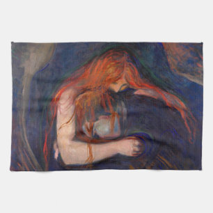 Edvard Munch - Vampire / Liebe und Schmerz Geschirrtuch