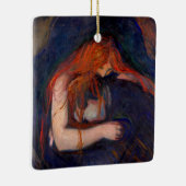 Edvard Munch - Vampire / Liebe und Schmerz Keramikornament (Rechts)