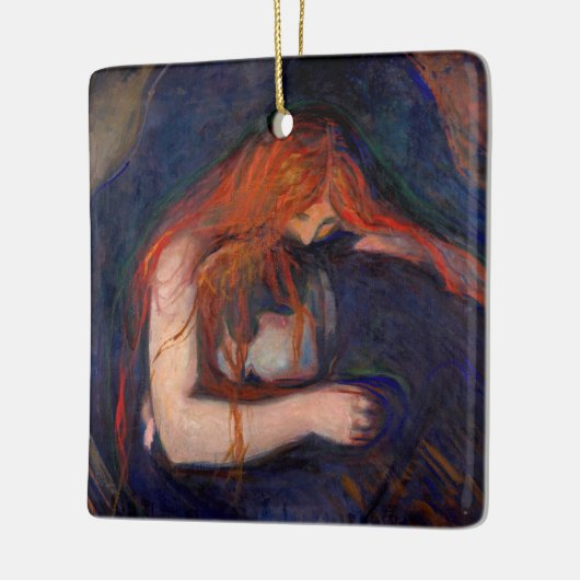 Edvard Munch - Vampire / Liebe und Schmerz Keramikornament (Links)