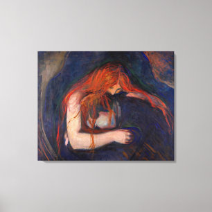 Edvard Munch - Vampire / Liebe und Schmerz Leinwanddruck