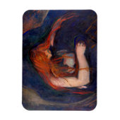 Edvard Munch - Vampire / Liebe und Schmerz Magnet (Vertikal)