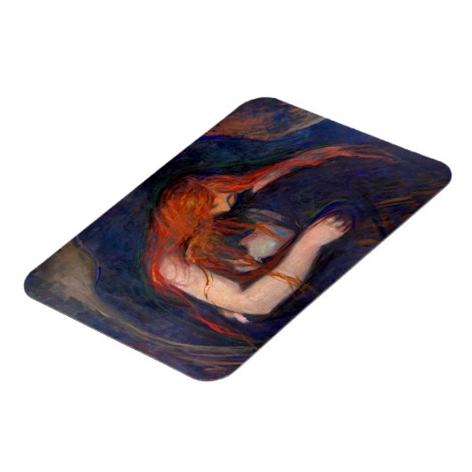 Edvard Munch - Vampire / Liebe und Schmerz Magnet (Linke Seite)