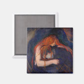 Edvard Munch - Vampire / Liebe und Schmerz Magnet (Vorderseite/Rückseite)
