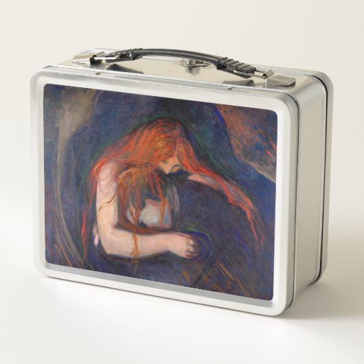 Edvard Munch - Vampire / Liebe und Schmerz Metall Brotdose (Rückseite)