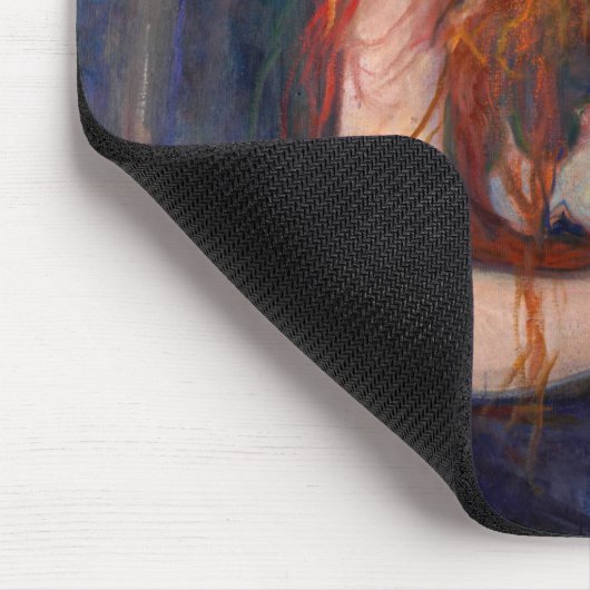 Edvard Munch - Vampire / Liebe und Schmerz Mousepad (Ecke)