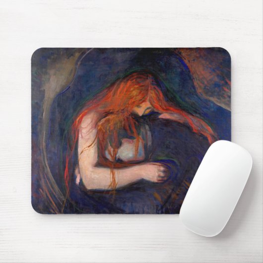 Edvard Munch - Vampire / Liebe und Schmerz Mousepad (Mit Mouse)