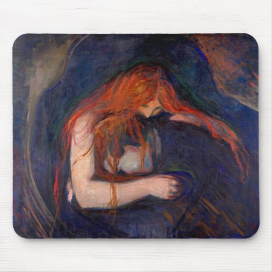 Edvard Munch - Vampire / Liebe und Schmerz Mousepad (Vorne)