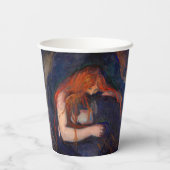Edvard Munch - Vampire / Liebe und Schmerz Pappbecher (Rückseite)