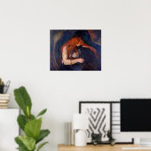 Edvard Munch - Vampire / Liebe und Schmerz Poster (Heimbüro)