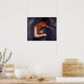 Edvard Munch - Vampire / Liebe und Schmerz Poster (Küche)