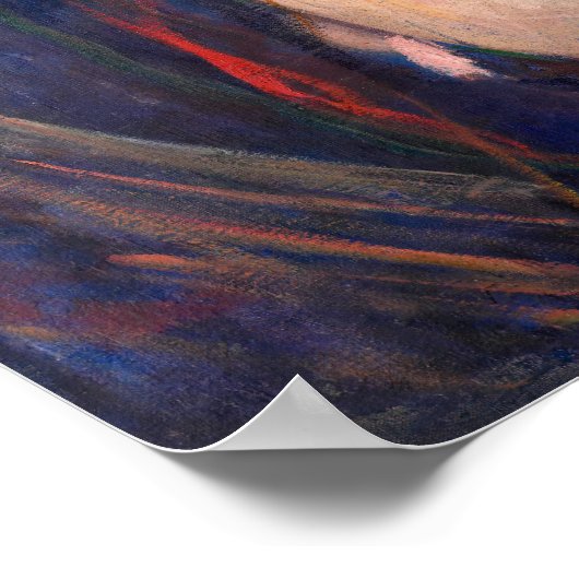 Edvard Munch - Vampire / Liebe und Schmerz Poster (Ecke)