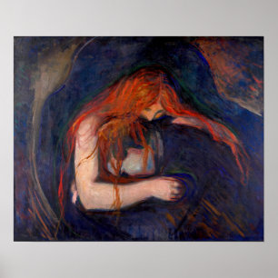 Edvard Munch - Vampire / Liebe und Schmerz Poster