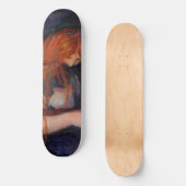 Edvard Munch - Vampire / Liebe und Schmerz Skateboard (Vorderseite)