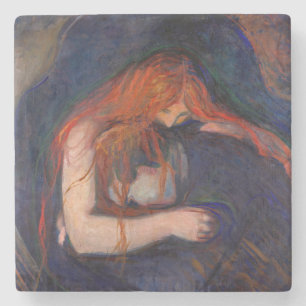 Edvard Munch - Vampire / Liebe und Schmerz Steinuntersetzer