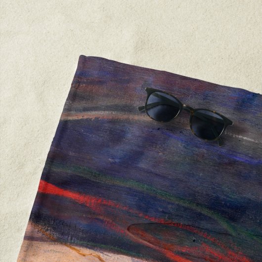 Edvard Munch - Vampire / Liebe und Schmerz Strandtuch (Beispiel)