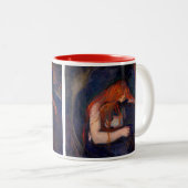 Edvard Munch - Vampire / Liebe und Schmerz Zweifarbige Tasse (VorderseiteRechts)