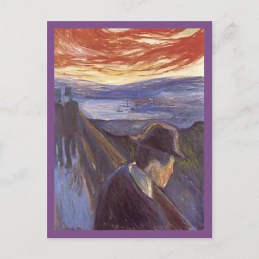 Edvard Munch, Verzweiflung Postkarte (Vorderseite)
