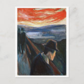 Edvard Munch Verzweiflung Postkarte (Vorderseite)