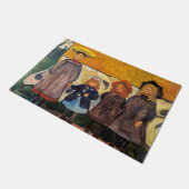 Edvard Munch - Vier Mädchen in Asgardstrand Fußmatte (Schrägansicht)